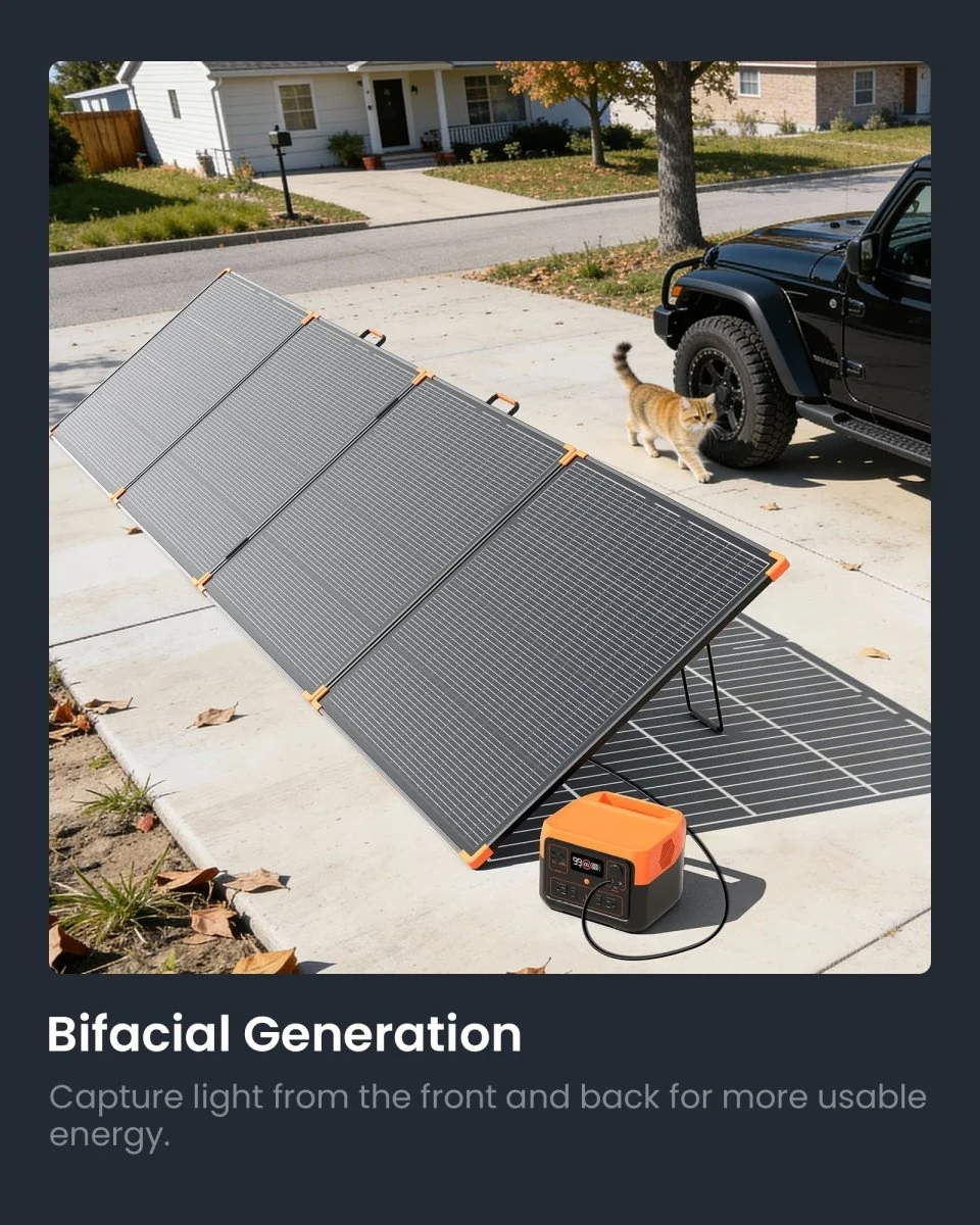 Zoupw 480 W Bifacial Folding Panel 2