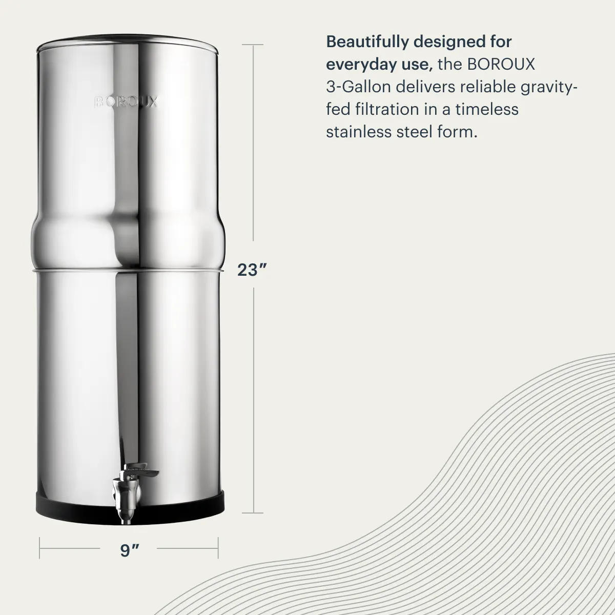 Boroux Legacy 3-Gallon Gravity Filter 3