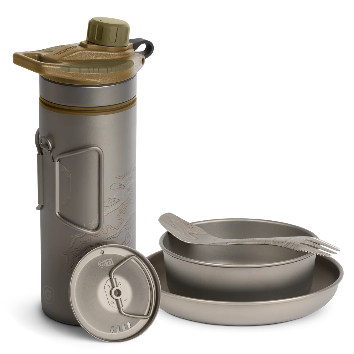 GRAYL GeoPress Ti and Dining Set Bundle 4
