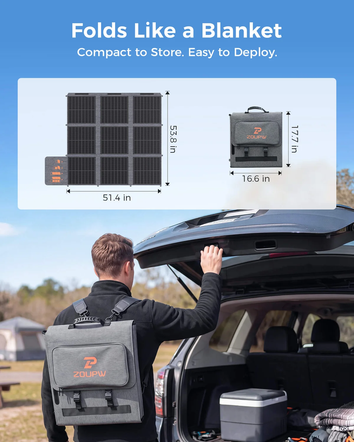 Zoupw 250 W Solar Blanket 3