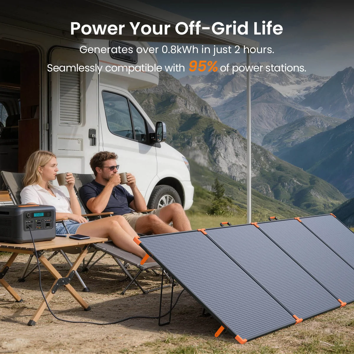Zoupw 430 W Bifacial Folding Panel 2