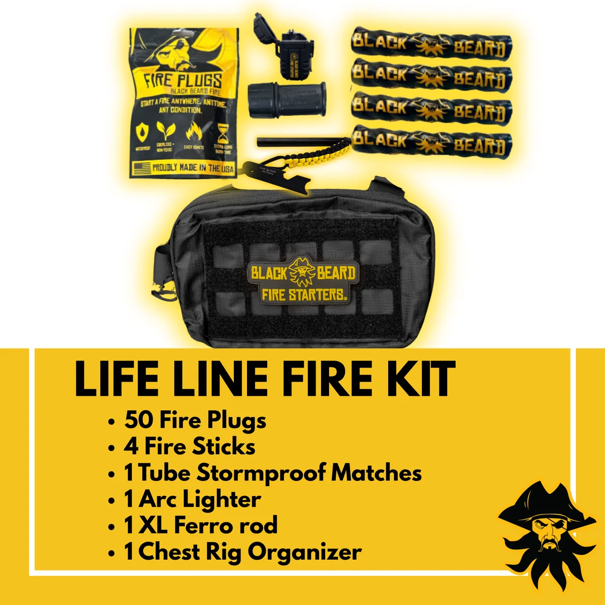 Black Beard Lifeline Fire Kit