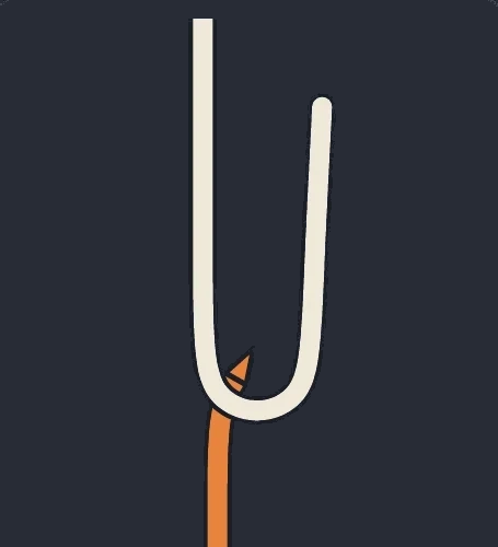 Sheet Bend step 1: Make the bight