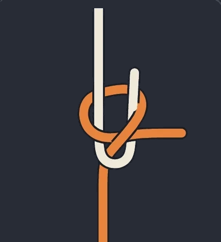 Sheet Bend step 4: Snug it up