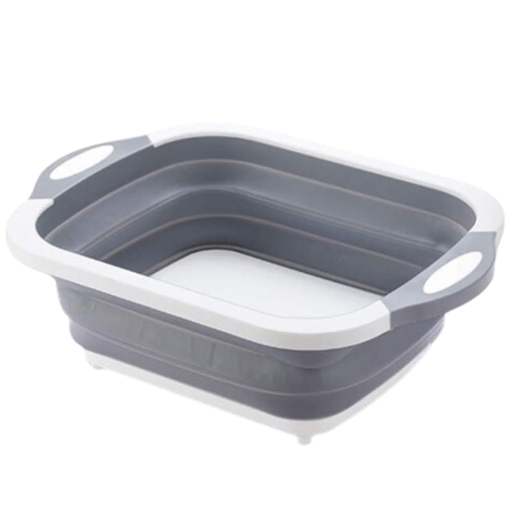 Collapsible Cutting Board and Foldable Wash Basin 