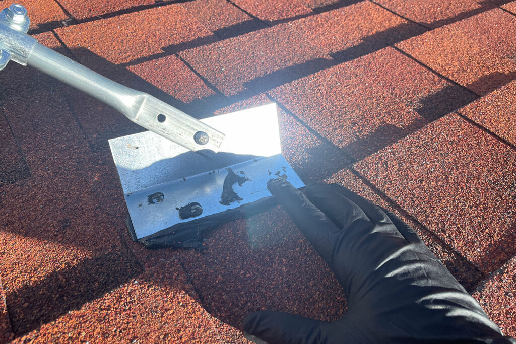8 Penny Nails to Secure Brackets to Roof