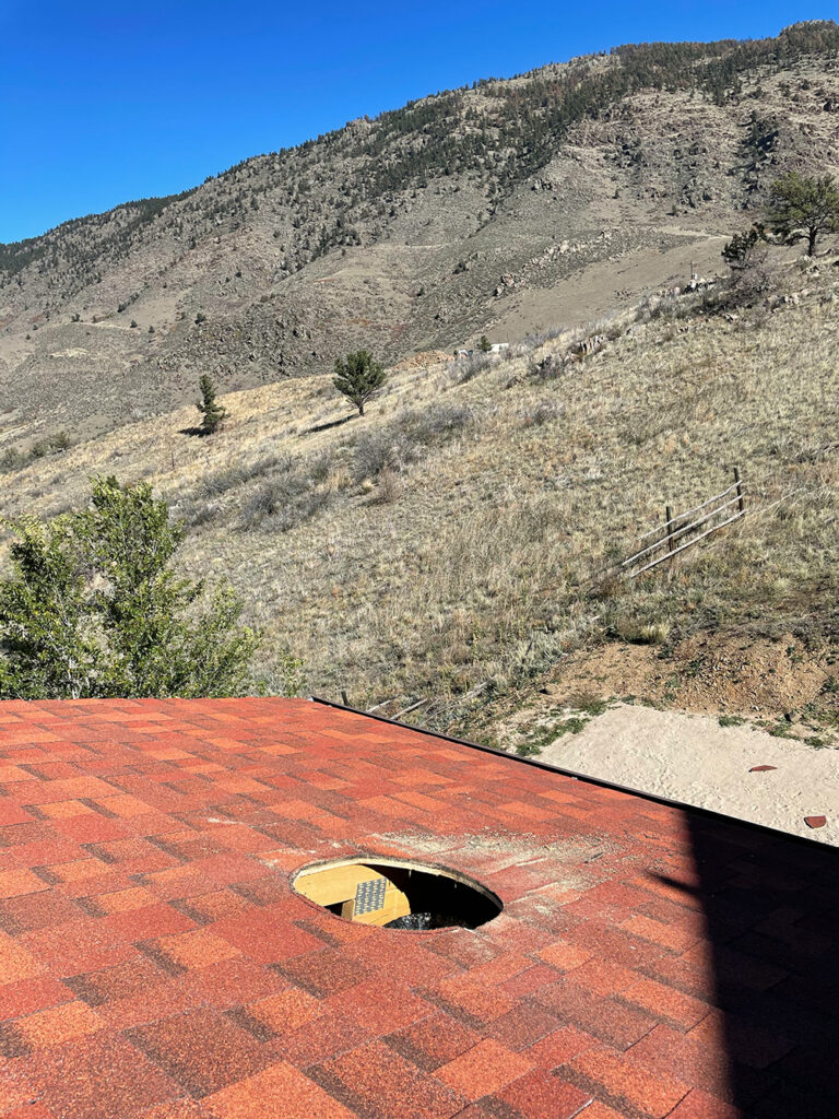 Chimney Hole on Roof