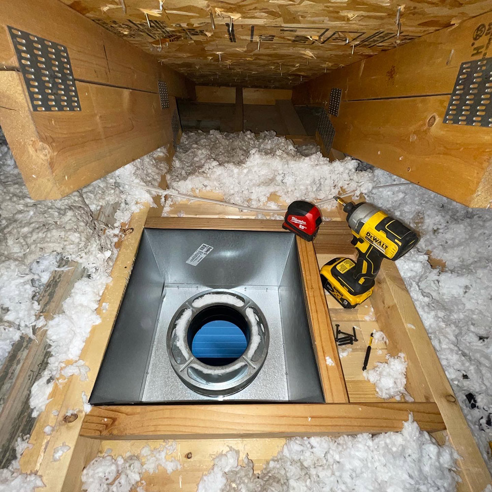 Framing Square Ceiling Support Box Wood Stove