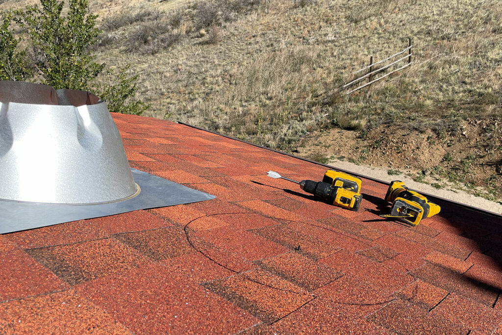 Prepping to Cut Roof