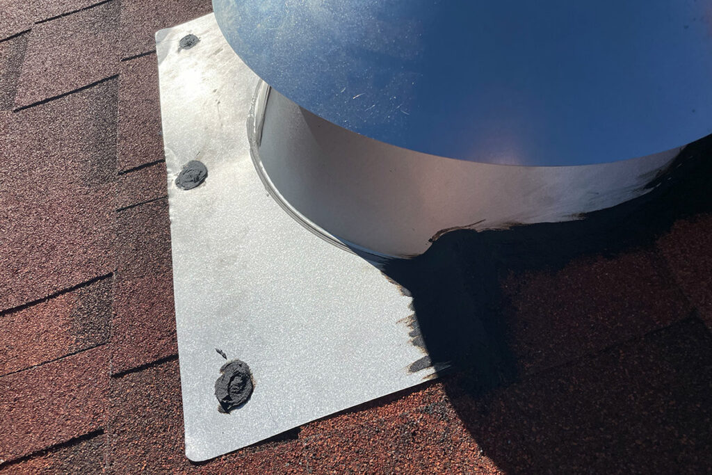 Roof Flashing with Asphalt Filler & Sealant