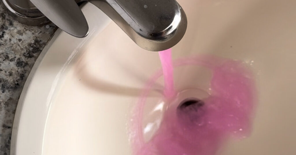 Run All Faucets Until Antifreeze Appears