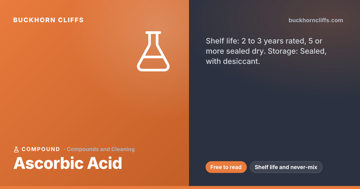 Ascorbic Acid: Shelf Life, Uses, and What Never to Mix