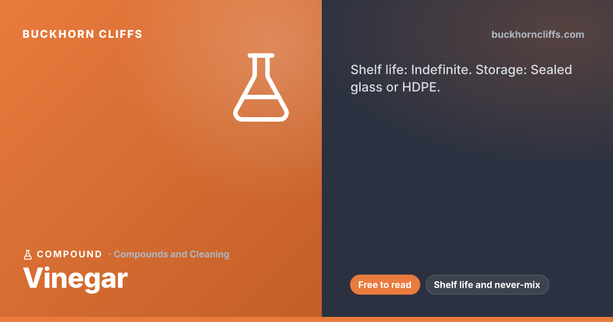 Vinegar: Shelf Life, Uses, and What Never to Mix