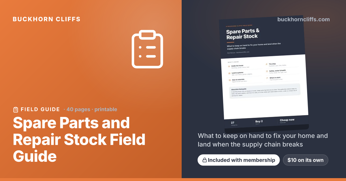 Spare Parts and Repair Stock Field Guide: 40-page PDF