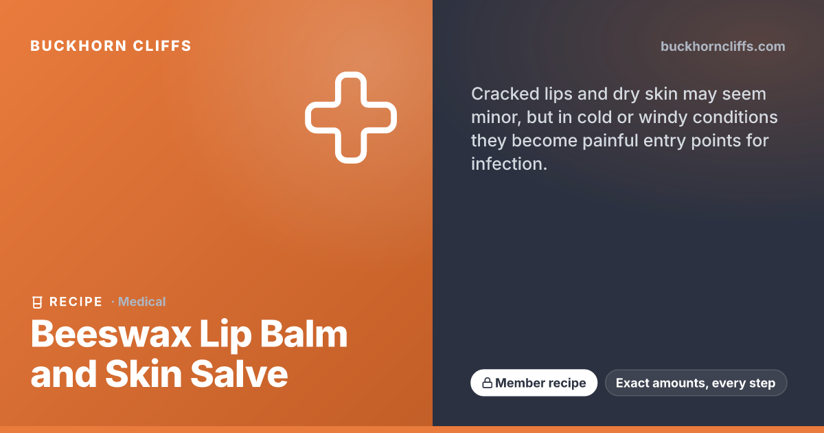 Beeswax Lip Balm and Skin Salve | Buckhorn Cliffs
