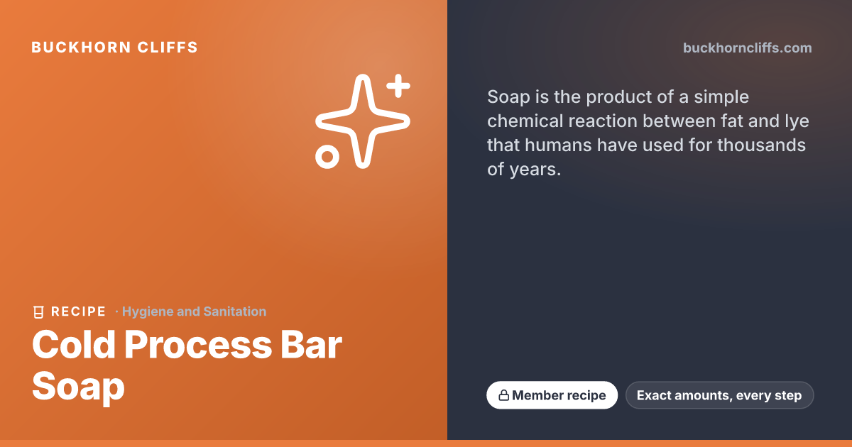 Cold Process Bar Soap | Buckhorn Cliffs