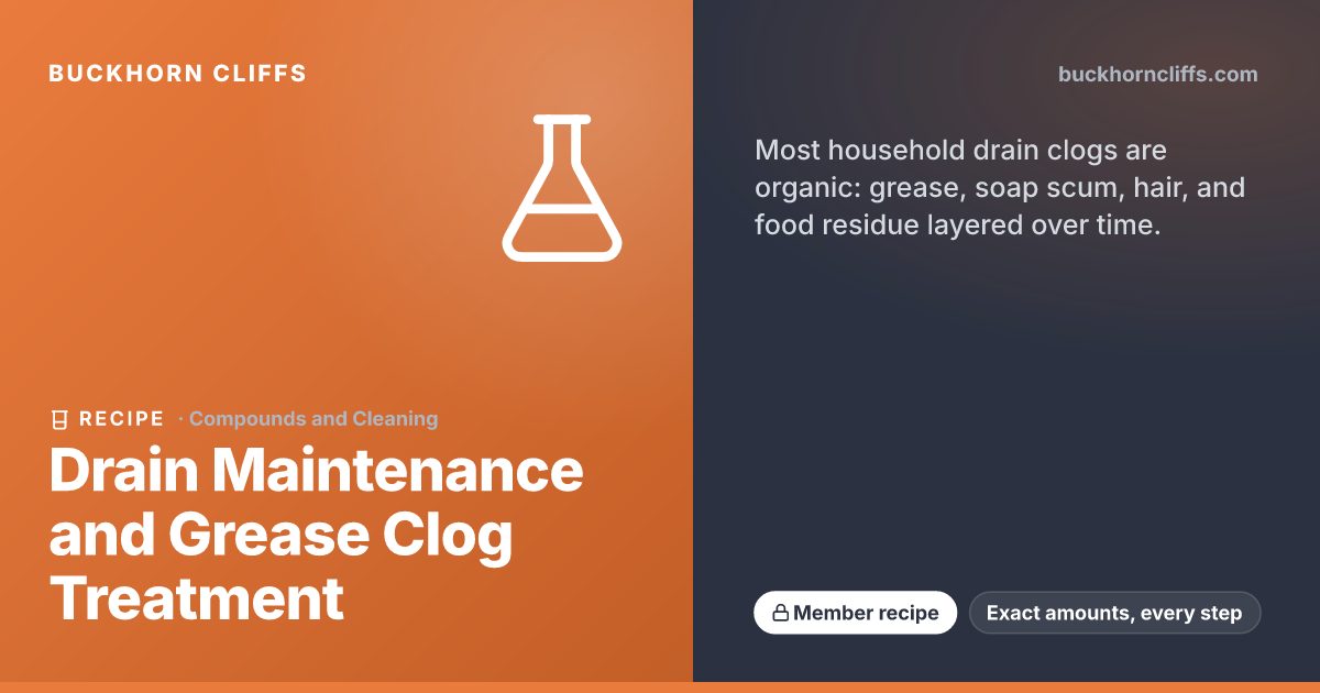 Drain Maintenance and Grease Clog Treatment