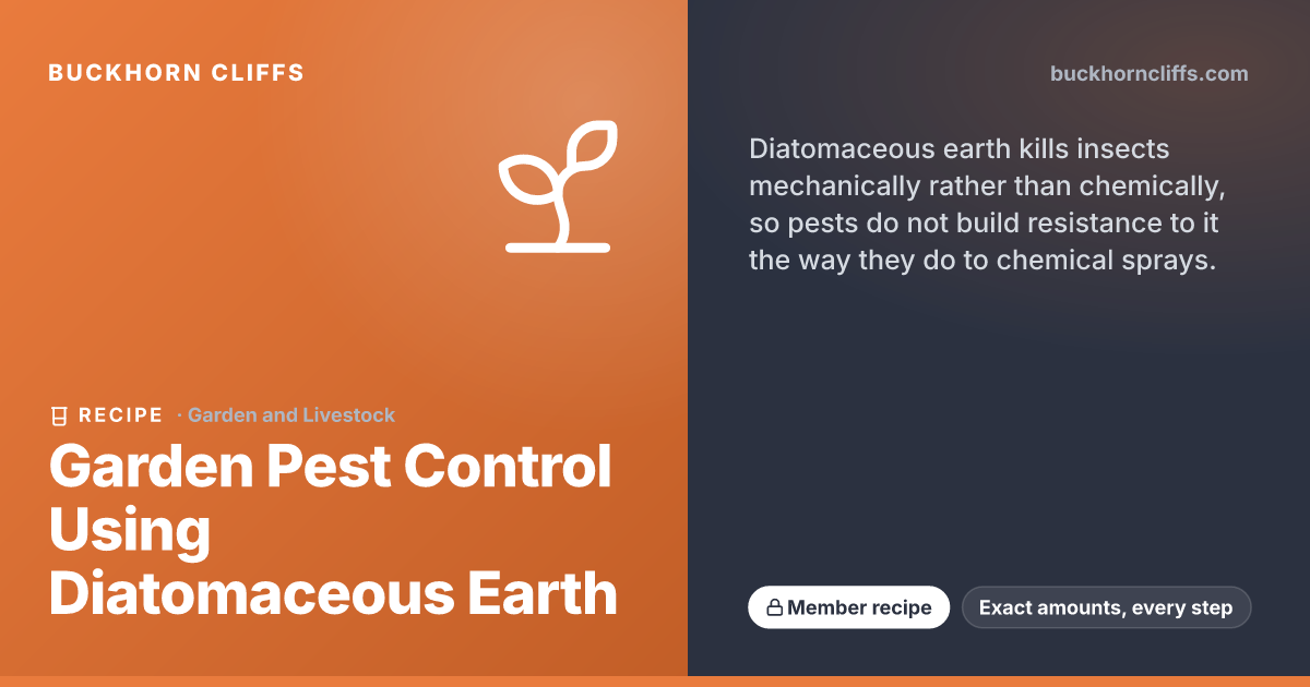 Garden Pest Control Using Diatomaceous Earth