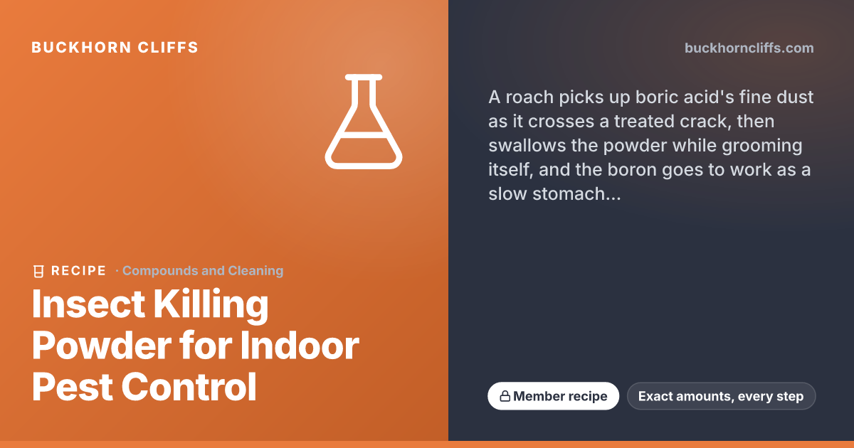 Insect Killing Powder for Indoor Pest Control