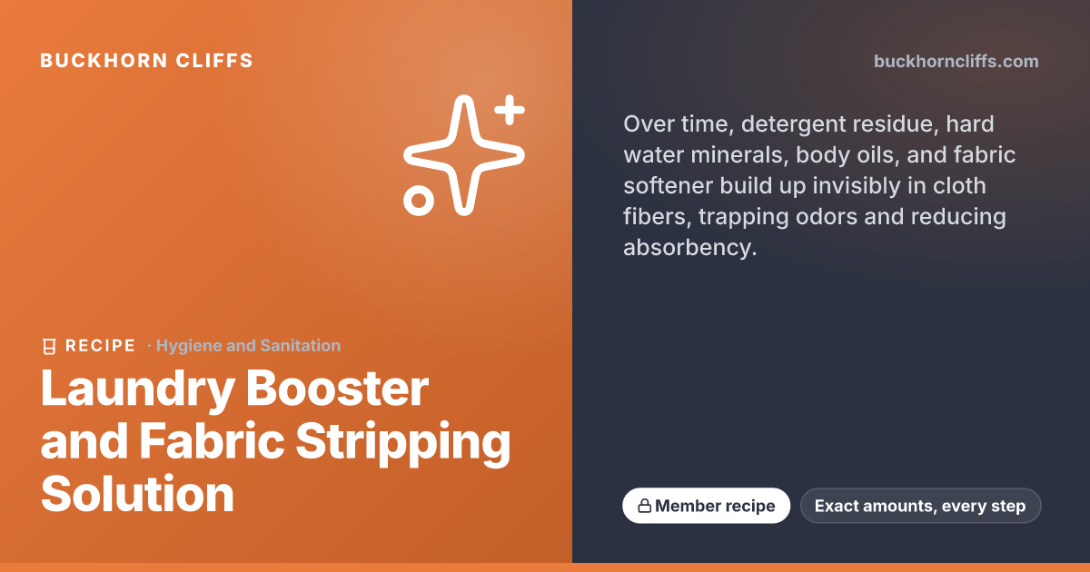 Laundry Booster and Fabric Stripping Solution
