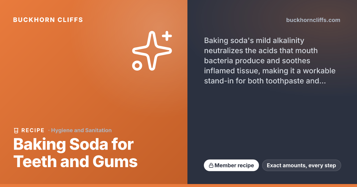 Baking Soda for Teeth and Gums | Buckhorn Cliffs