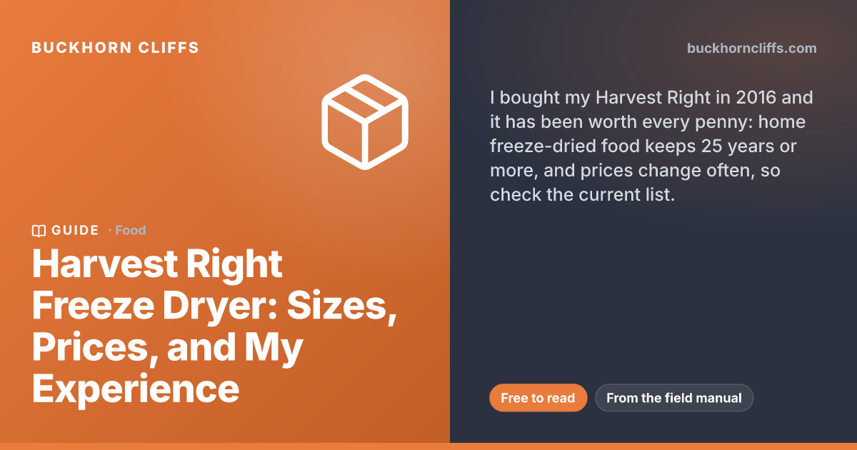 Harvest Right Freeze Dryer: Sizes, Prices, My Experience
