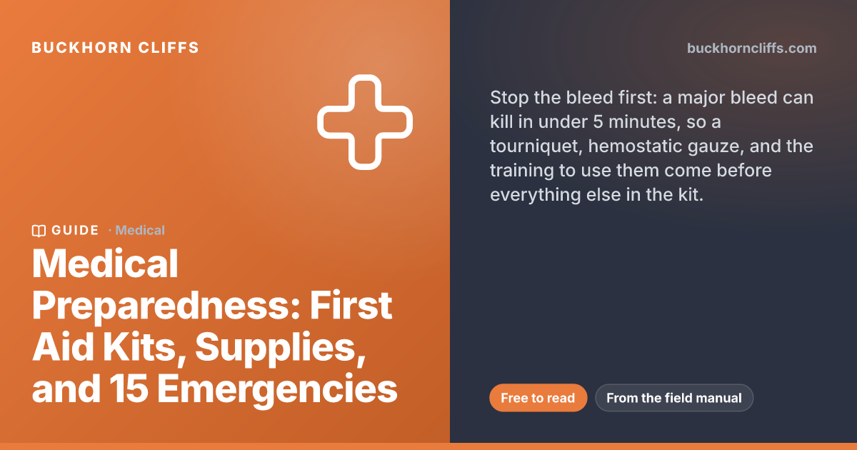 Medical Preparedness: Kits, Supplies, and 15 Emergencies