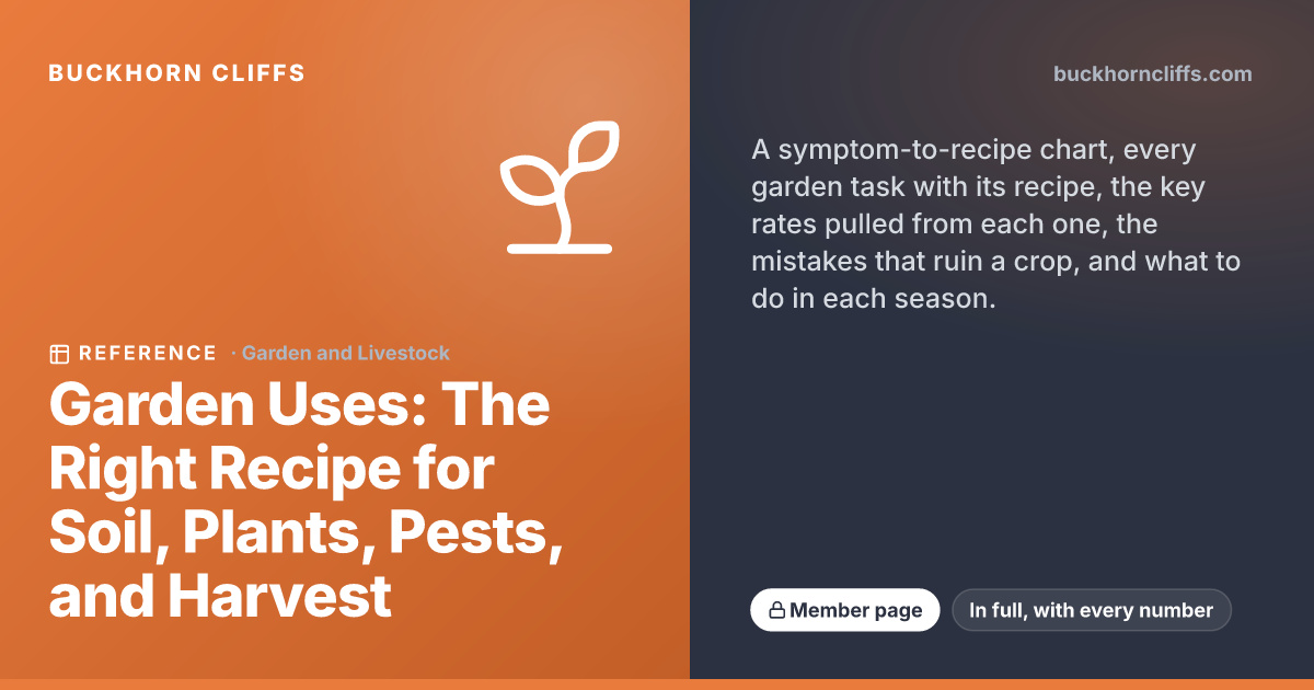 Garden Uses: The Right Recipe for Soil, Pests, and Harvest