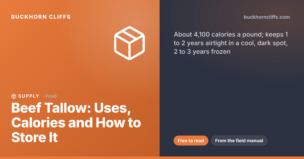 Beef Tallow: Uses, Calories and How to Store It