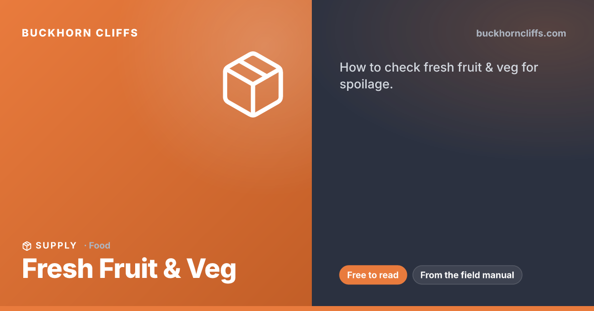 Fresh Fruit & Veg | Buckhorn Cliffs