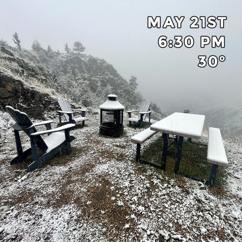 May 21st Buckhorn Cliffs - Late Snow in Colorado