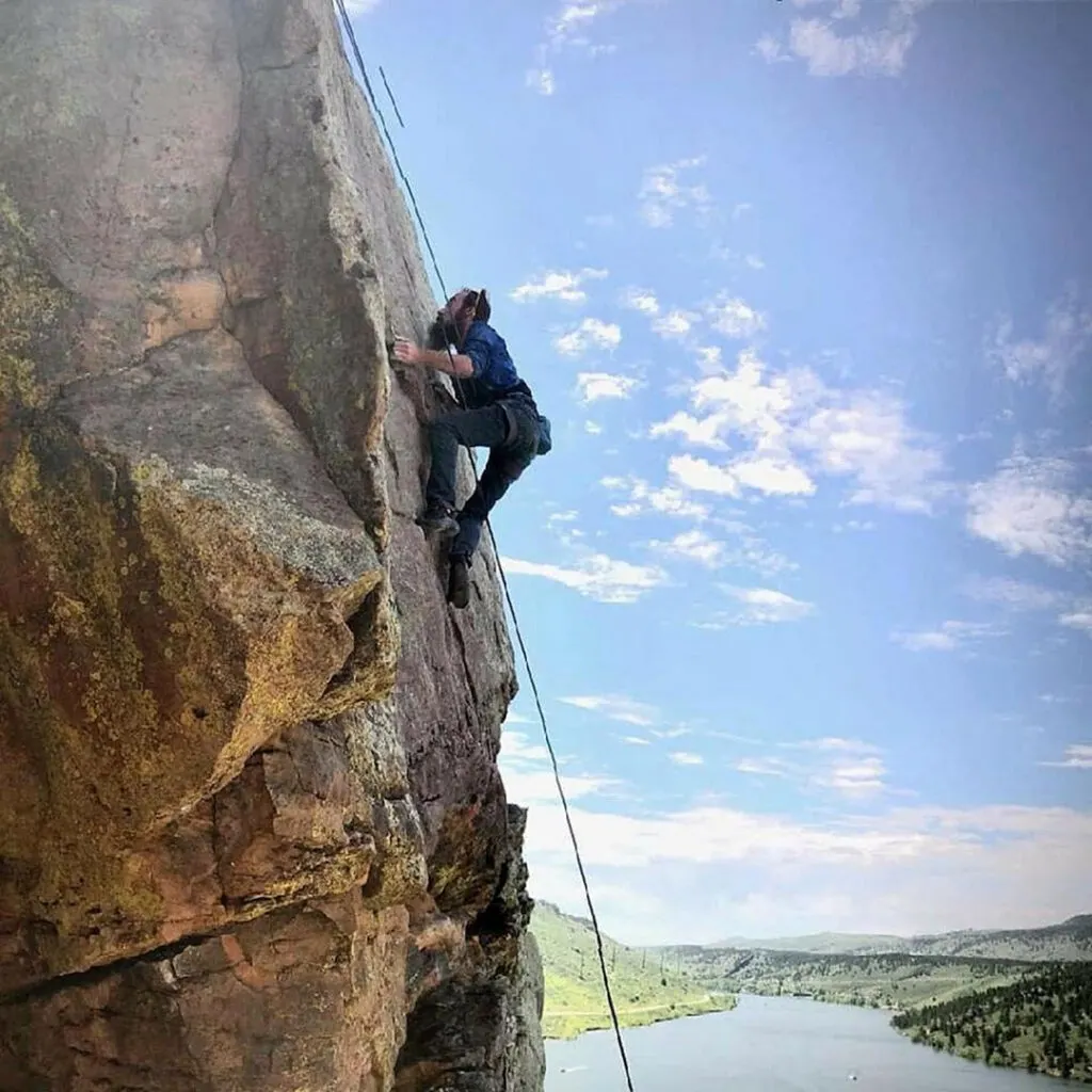 Climbing at Horsetooth Reservoir