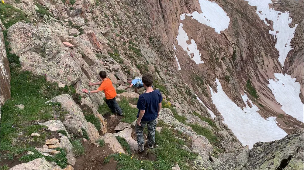 Climbing a fourteener