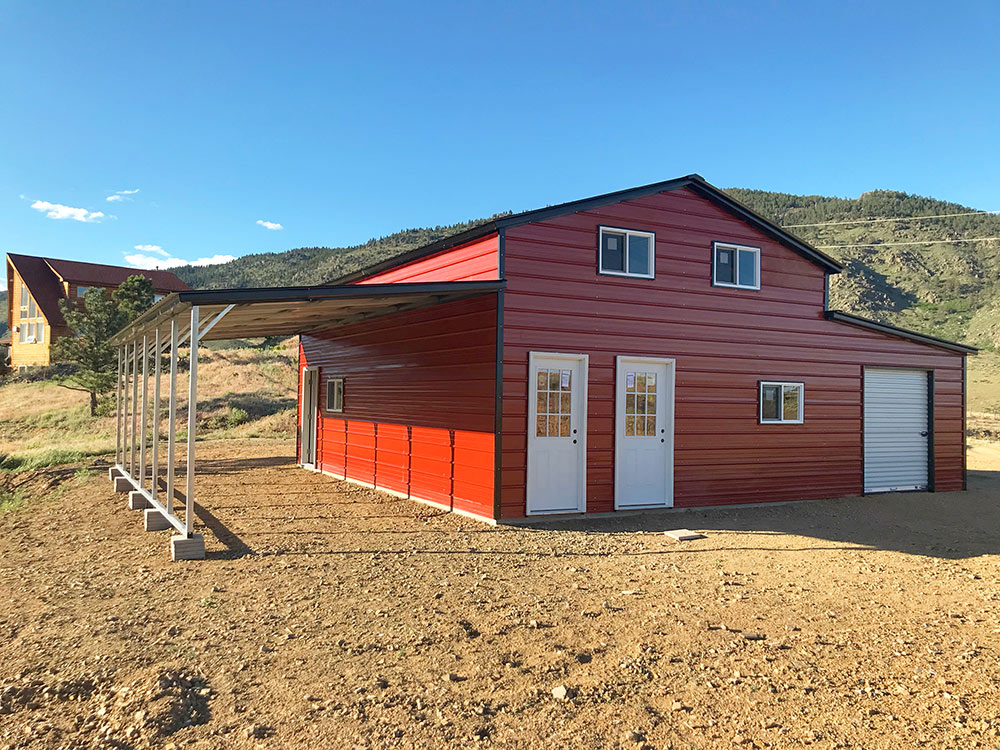 Eagle Carports Barn Build