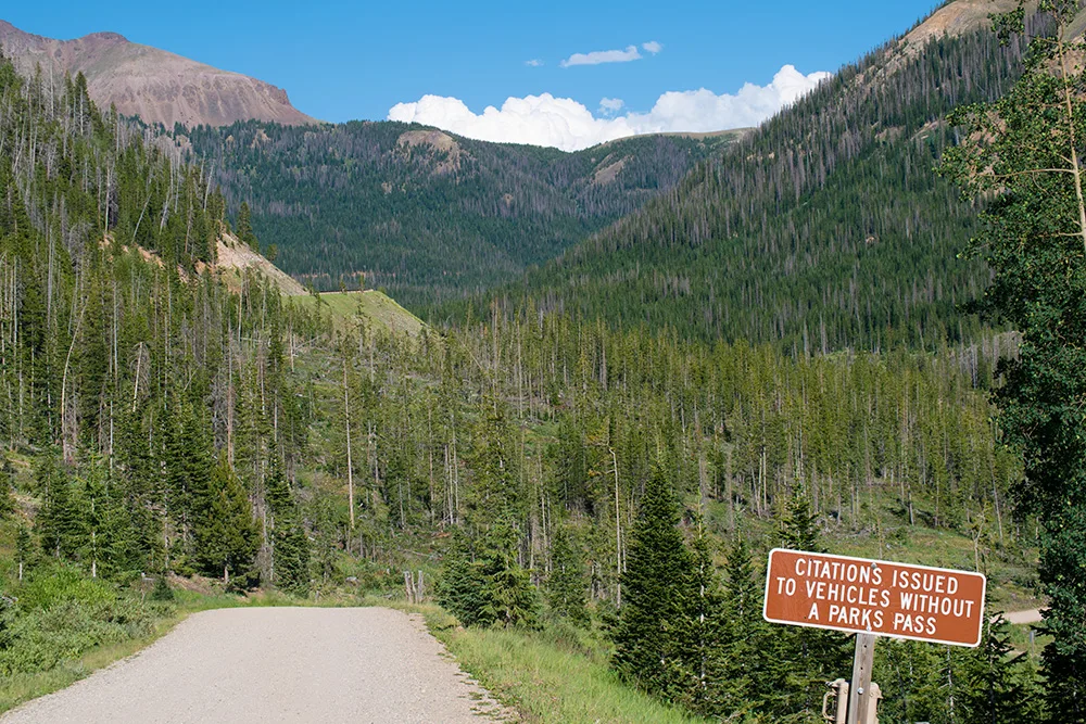 Entering Paid Area in Colorado