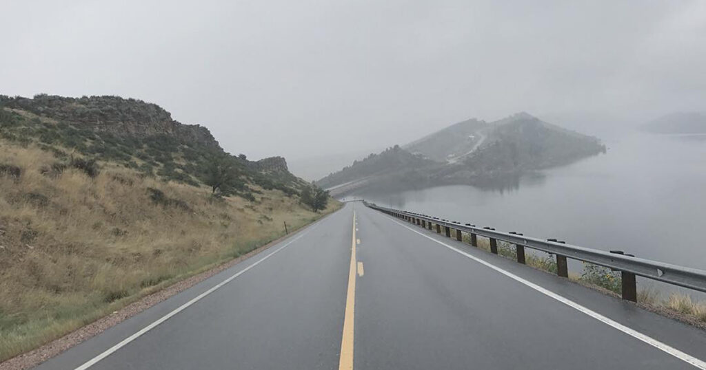 Fog at Horsetooth Reservoir