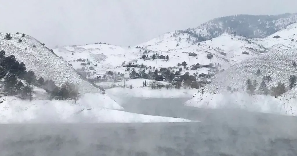 Horsetooth Reservoir in the Winter