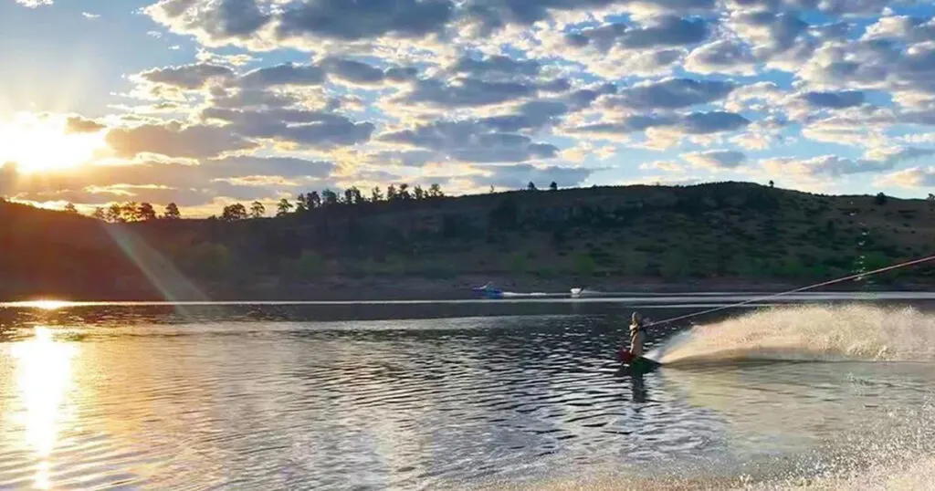 Wakeboarding Horsetooth Reservoir