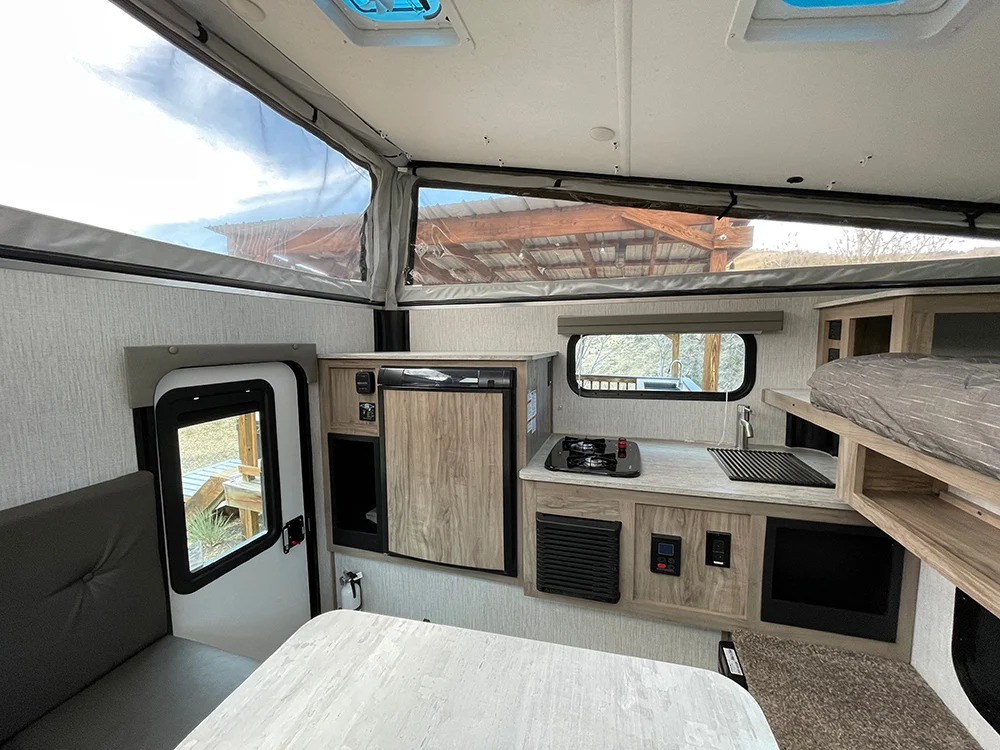 Pop up hotsell truck camper interior