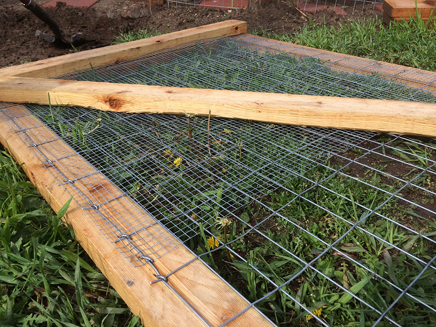 Prepping Garden Fence Gate