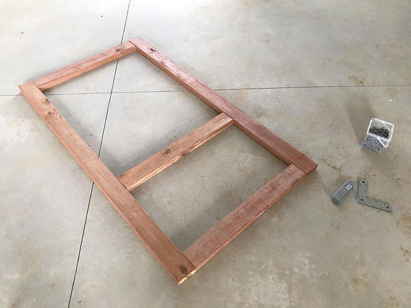 Treated Lumber Chicken Run Door