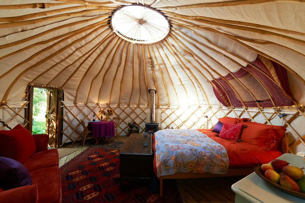 Inside a Yurt