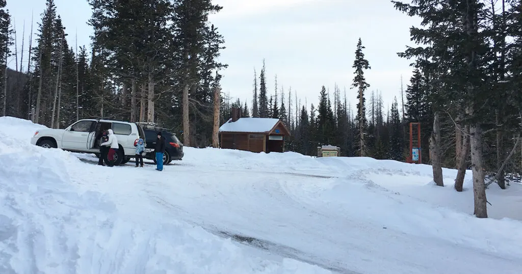 Parking at Cameron Pass