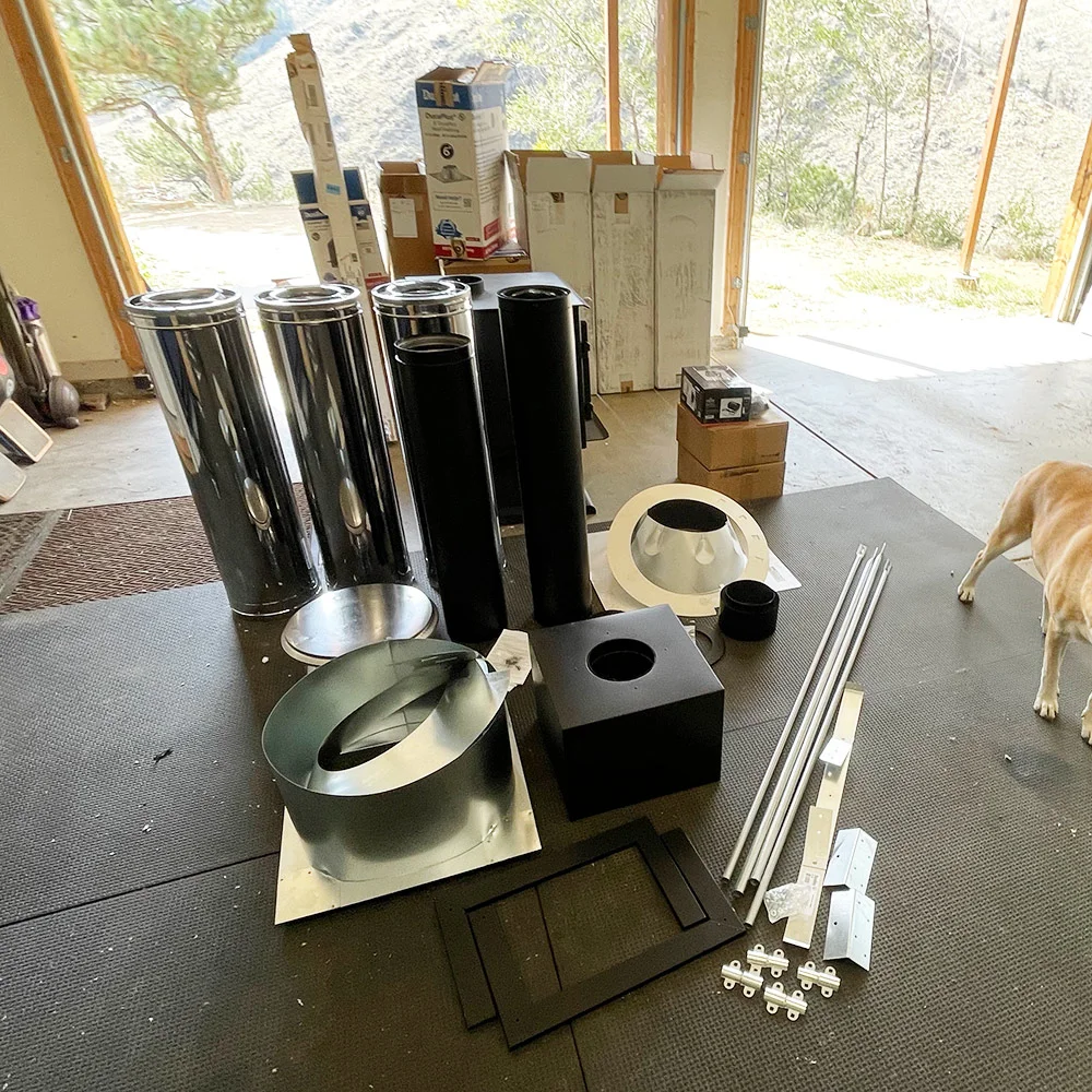 Unboxing Wood Stove Materials