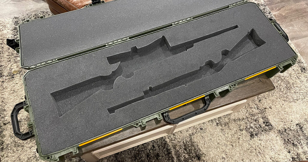 Rifle Cutouts in Pelican Vault Case