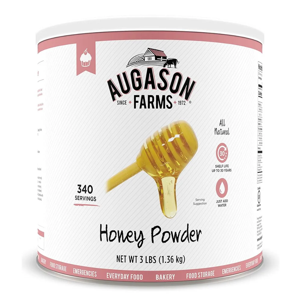 Augason Farms Sugar & Honey Powder: Long-Lasting Sweetener for Survival
