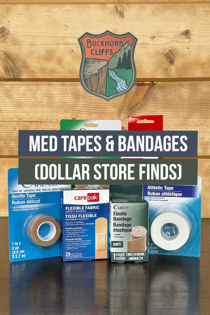 Med Tapes & Bandages from the Dollar Store