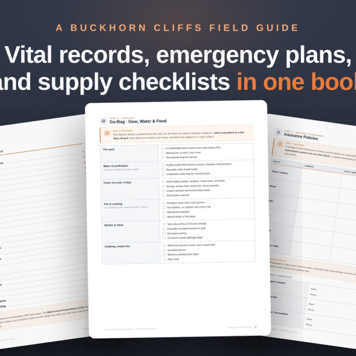 The Preparedness Logbook for Your Home