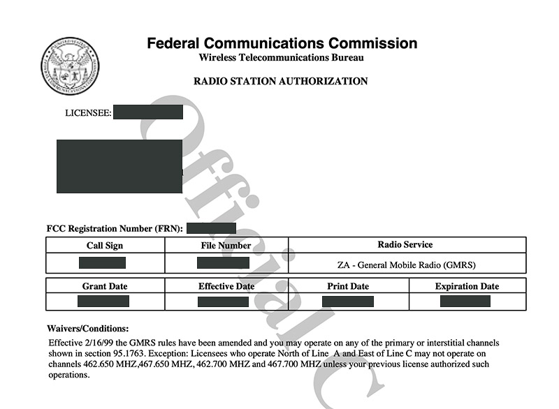 FCC Radio Station Authorization PDF