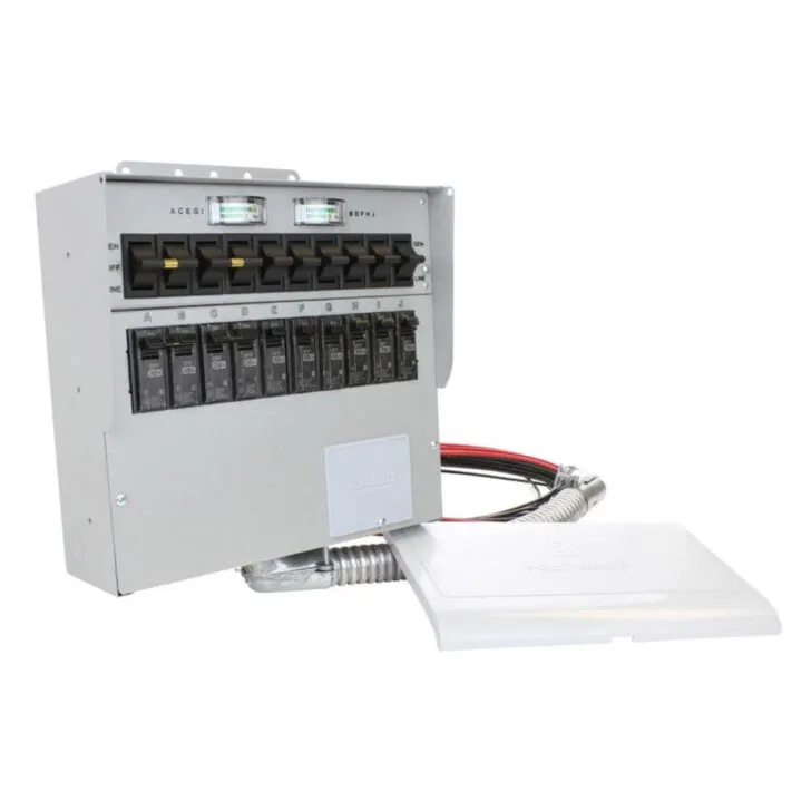 50-Amp 10-Circuit 2 Manual Transfer Switch